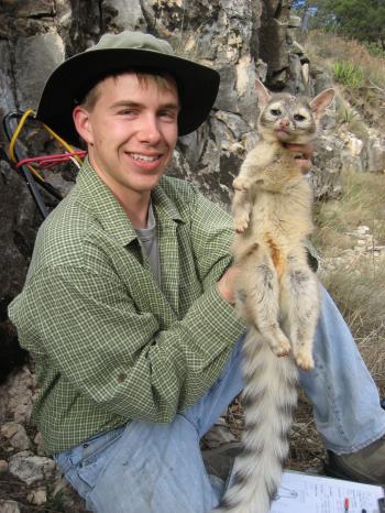 Image of Brad Westrich with Ringtail 